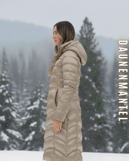 Langer Daunenmantel Winter