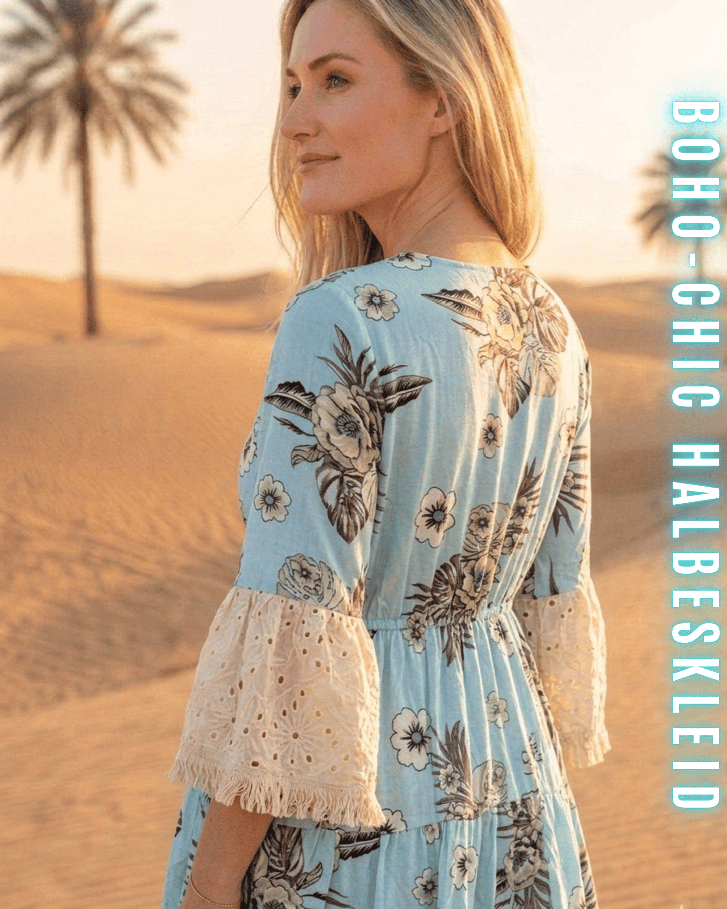Boho-Kleid mit Blumenmuster