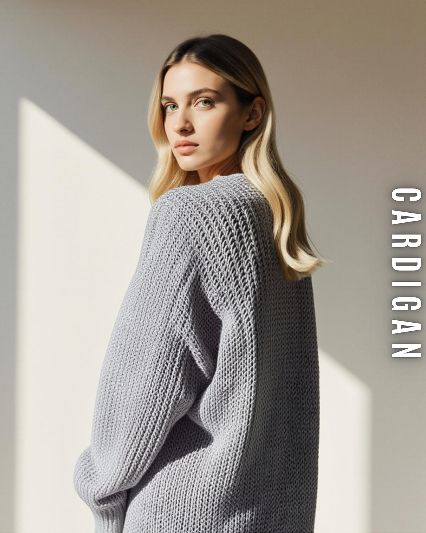 Langer Grobstrick Cardigan