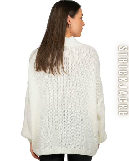 Strickjacke mit Glanzknöpfe