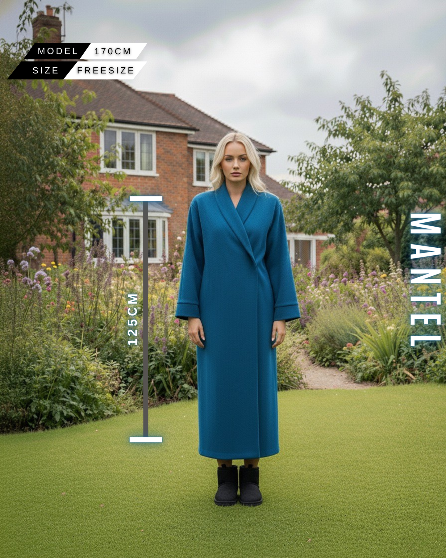 Luxus Wollmantel Oversize