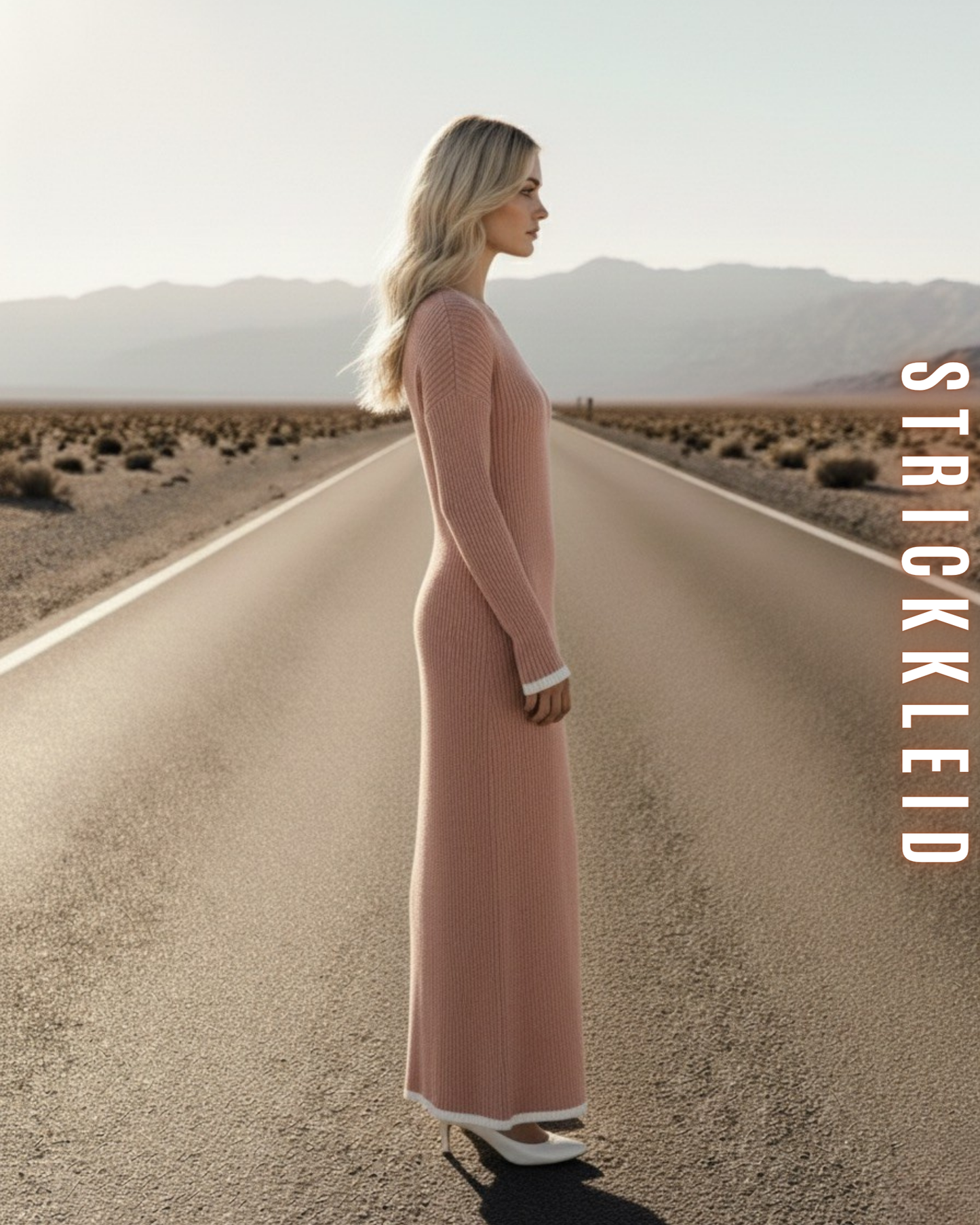 Elegantes Rippstrickkleid