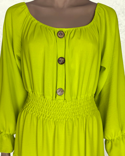 Damen Langeskleid| Weiß | Polyester | Ideal für Partys und Sommer