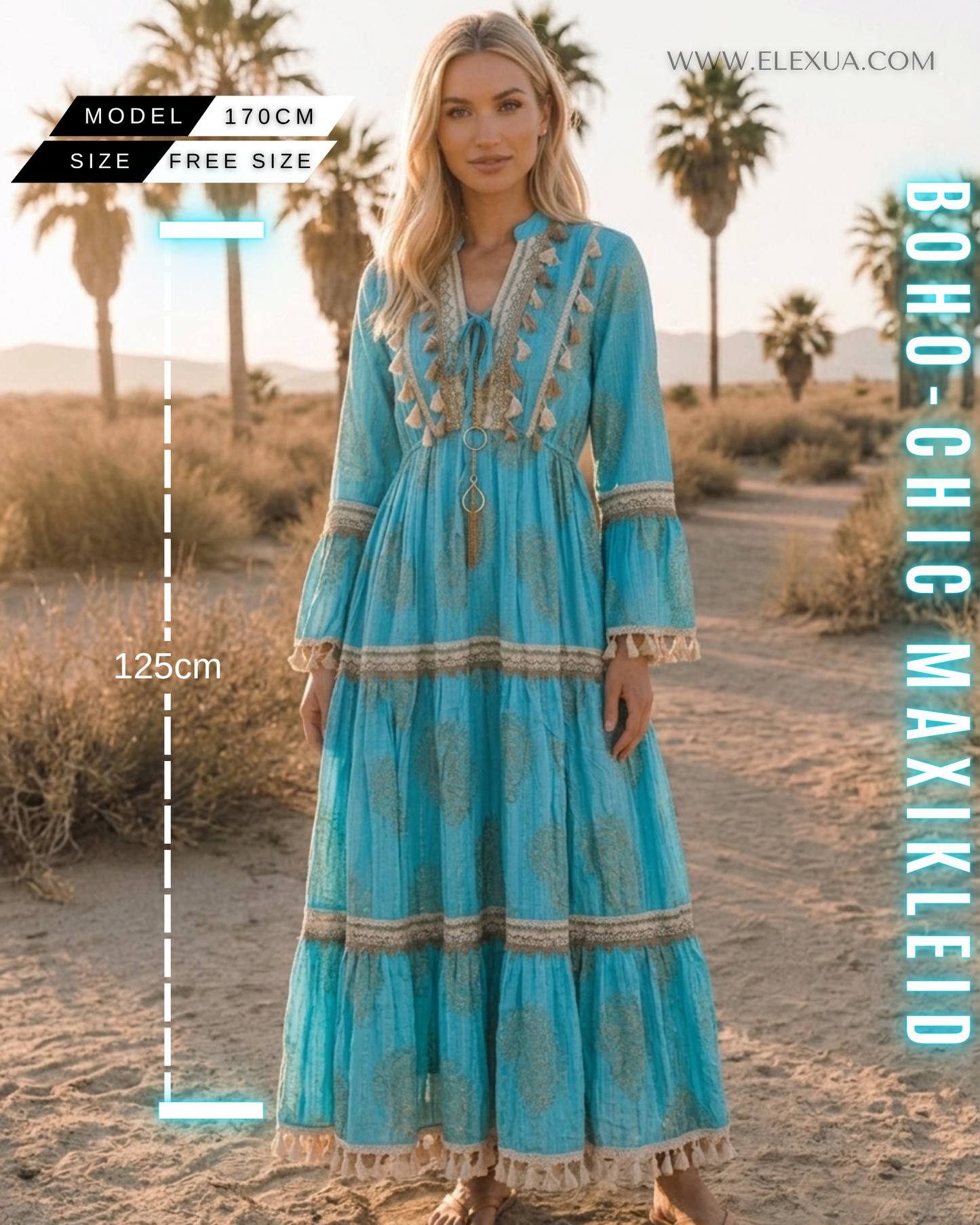 Boho-Chic Maxikleid