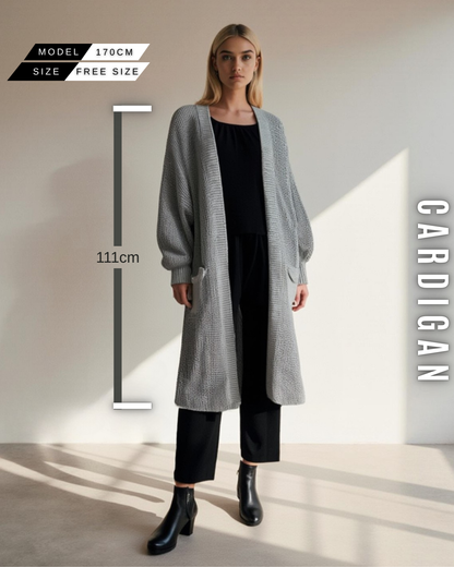 Langer Grobstrick Cardigan