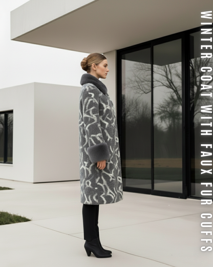 Luxus Wollmantel Midi