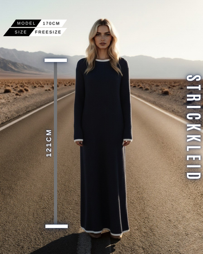 Elegantes Rippstrickkleid