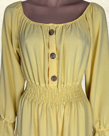 Damen Langeskleid| Weiß | Polyester | Ideal für Partys und Sommer