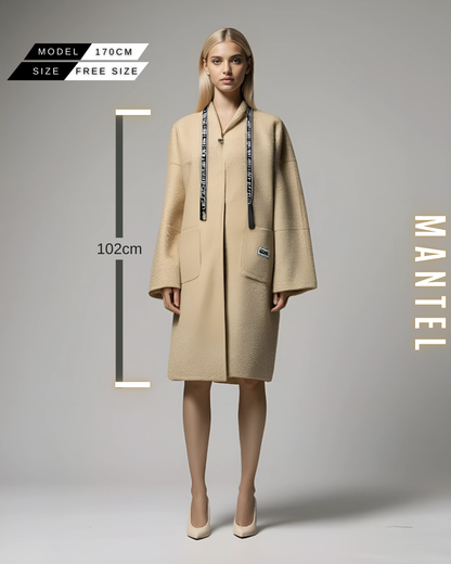 Teddy Mantel mit Kapuze