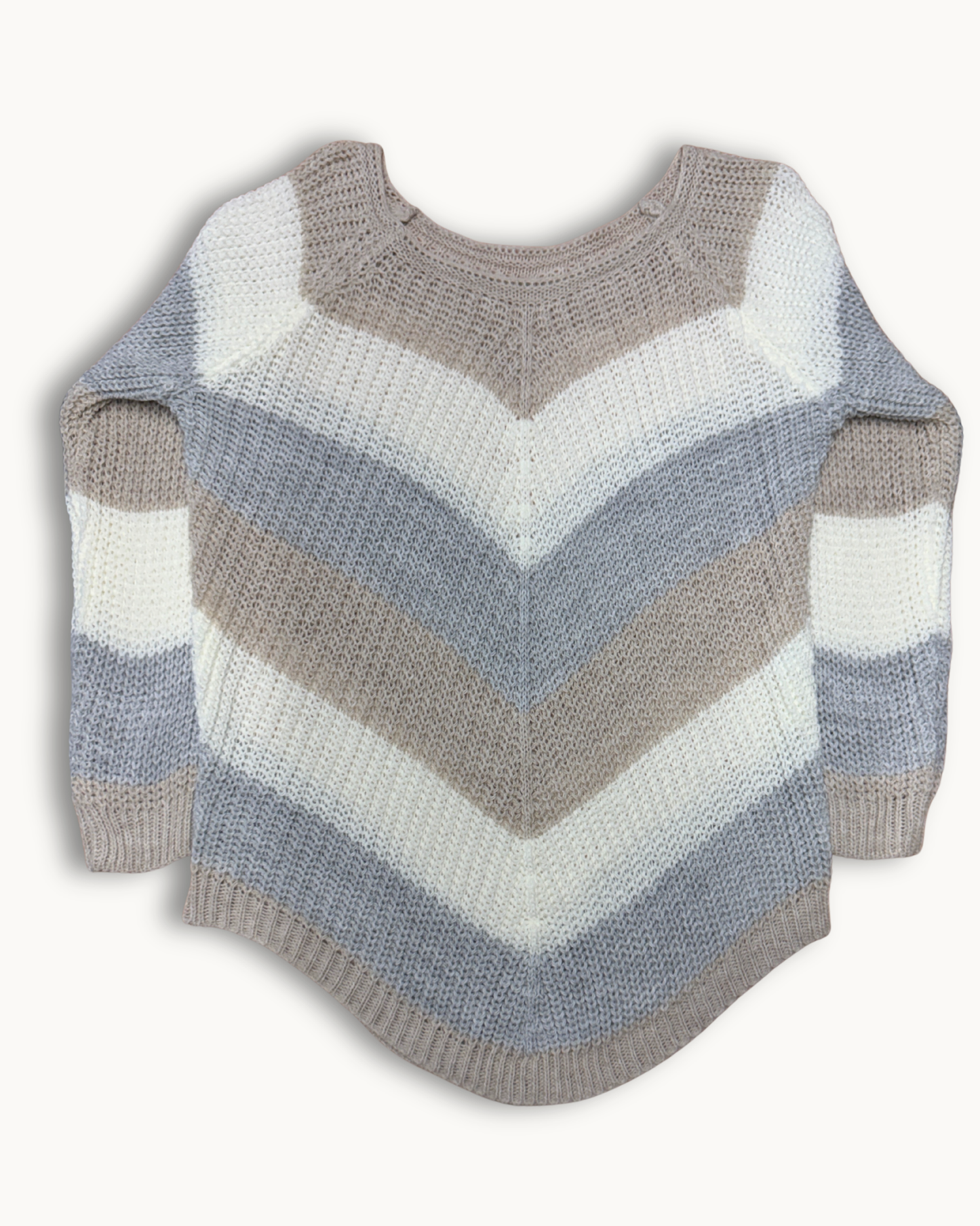 Chevron Strickpullover – V-Muster