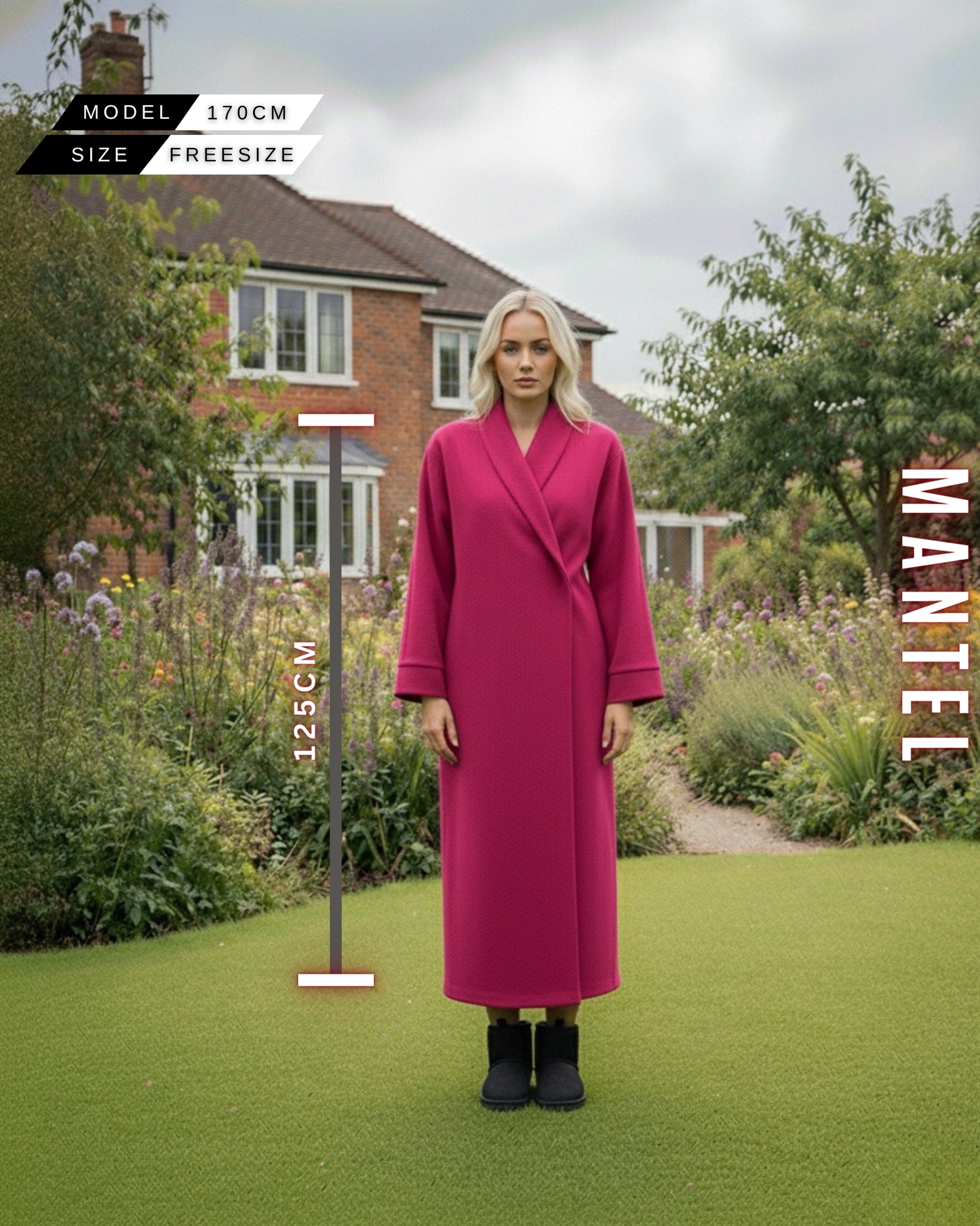 Luxus Wollmantel Oversize