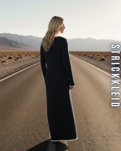 Elegantes Rippstrickkleid