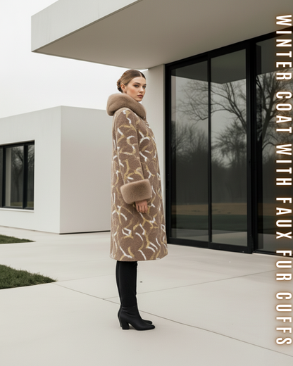 Luxus Wollmantel Midi