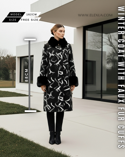 Luxus Wollmantel Midi