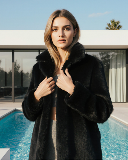 Luxiuröser Faux Fur Kurzjacke