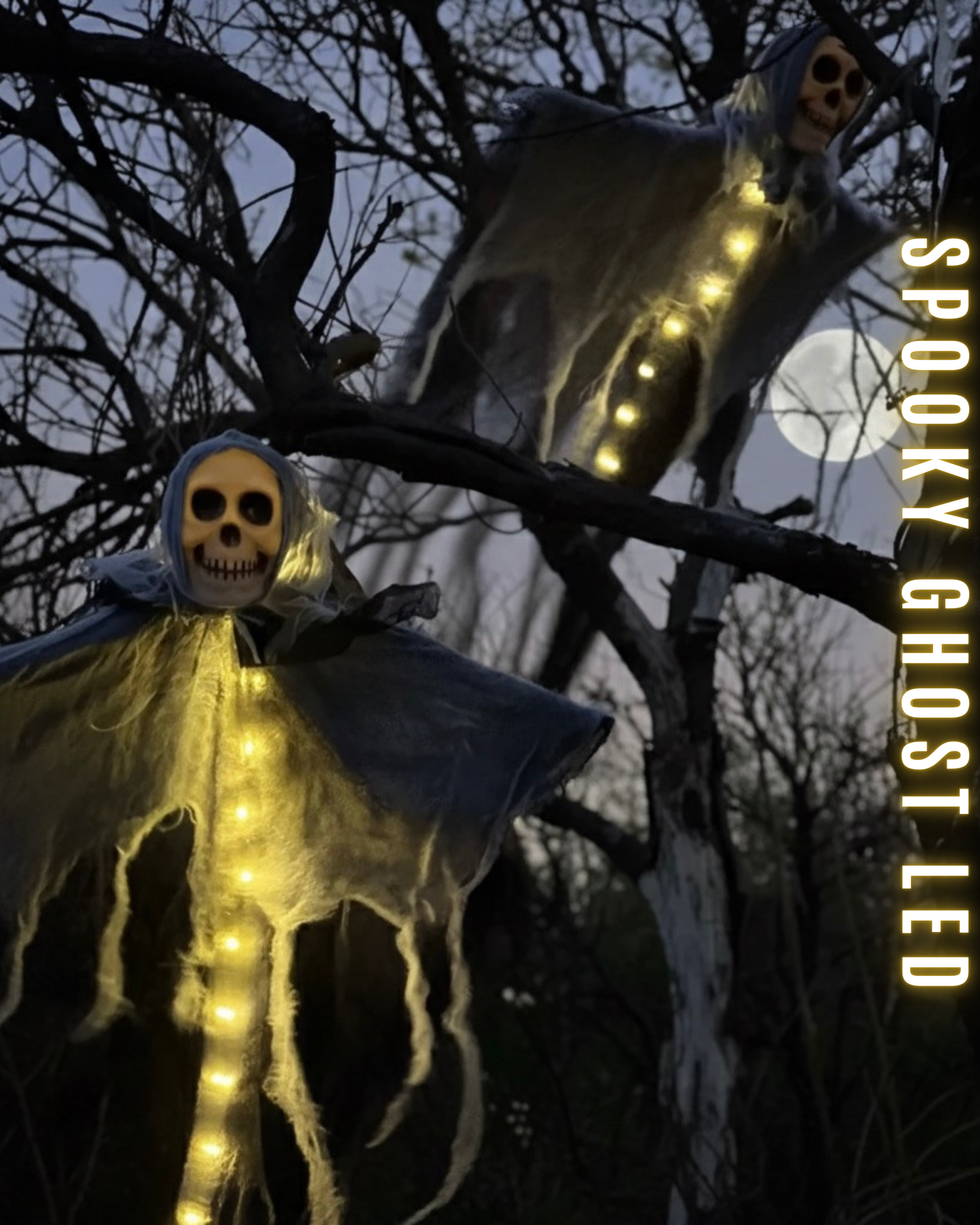 Halloween Spooky Geist mit LED-Lichtern