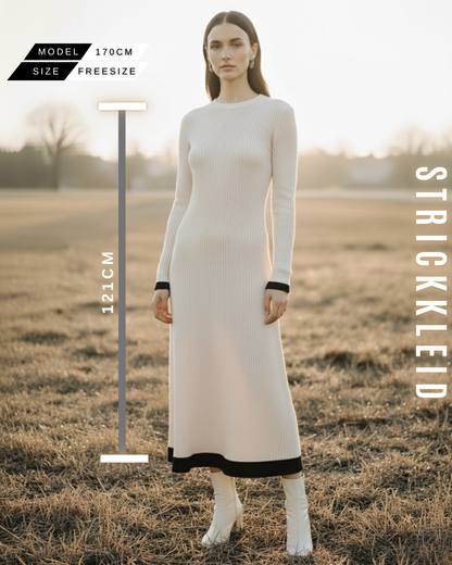 Elegantes Rippstrickkleid