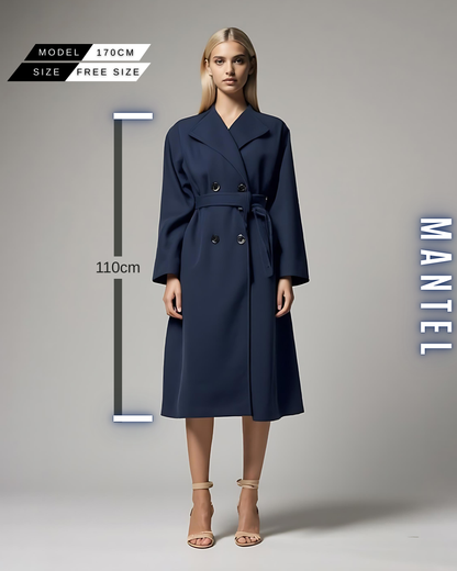 Eleganter Mantel mit Bindegürtel
