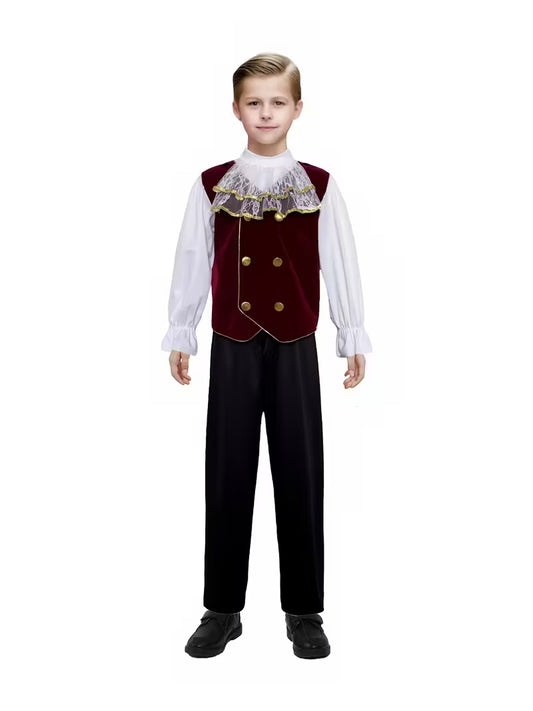Vampirprinz Kostüm für Jungen – Dreiteiliges Set für | Halloween & Karneval