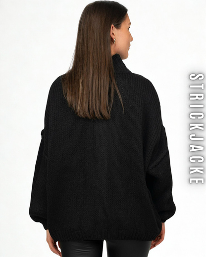 Strickjacke mit Glanzknöpfe