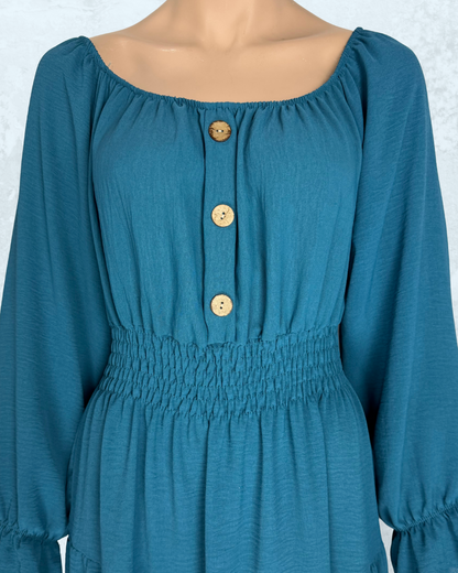 Damen Langeskleid| Weiß | Polyester | Ideal für Partys und Sommer