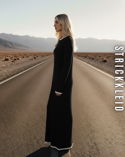 Elegantes Rippstrickkleid