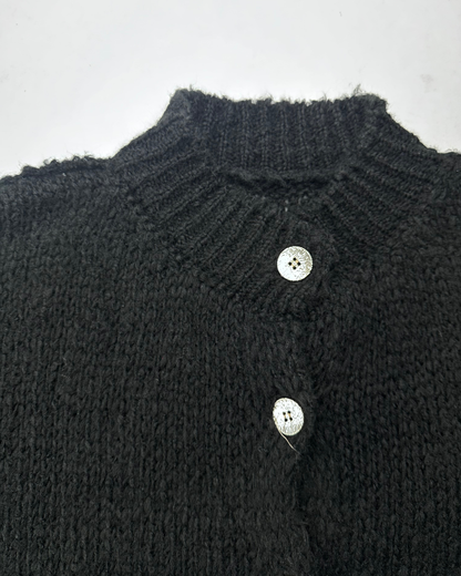 Strickjacke mit Glanzknöpfe