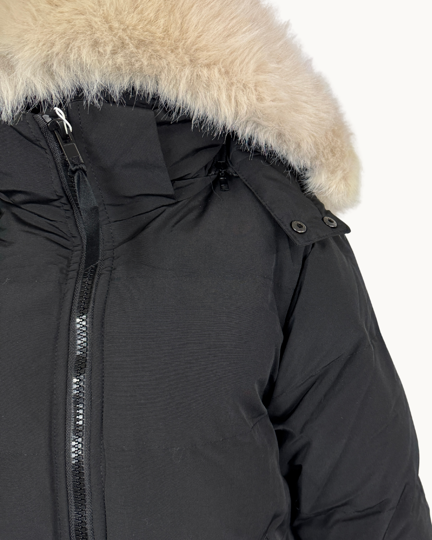 Langer Steppmantel "Arctic" - Kapuze