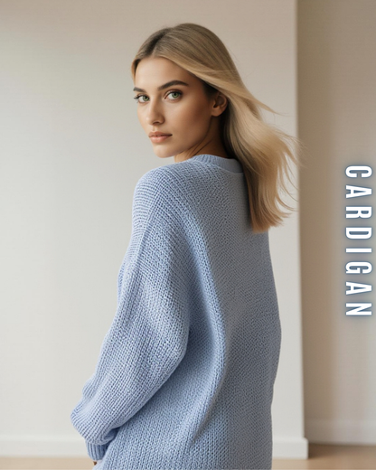 Langer Grobstrick Cardigan