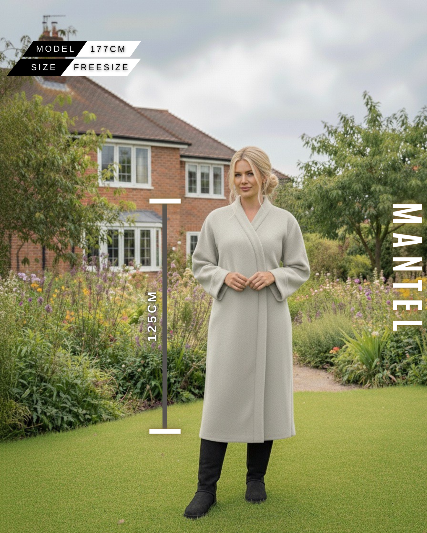 Luxus Wollmantel Oversize