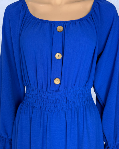 Damen Langeskleid| Weiß | Polyester | Ideal für Partys und Sommer