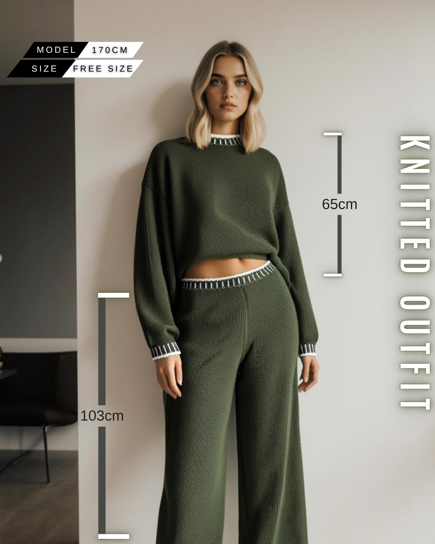 Kuscheliger Strick-Loungewear