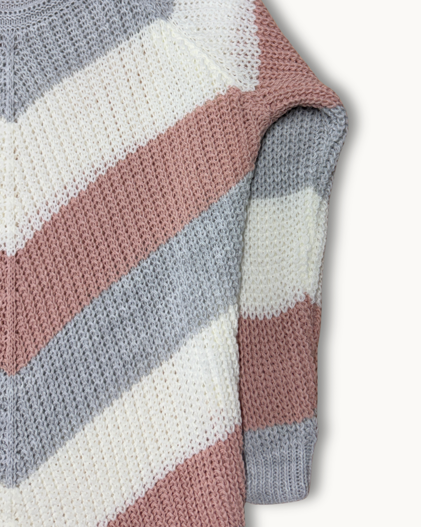 Chevron Strickpullover – V-Muster