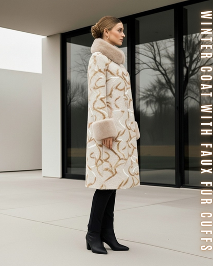 Luxus Wollmantel Midi