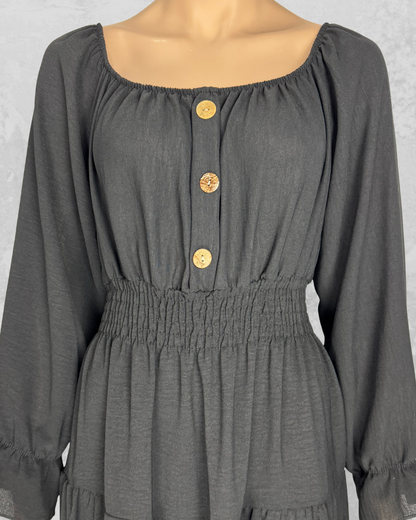 Damen Langeskleid| Weiß | Polyester | Ideal für Partys und Sommer