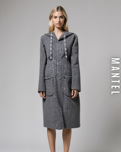 Teddy Mantel mit Kapuze