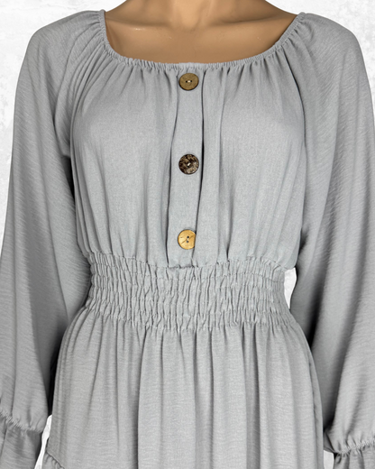 Damen Langeskleid| Weiß | Polyester | Ideal für Partys und Sommer