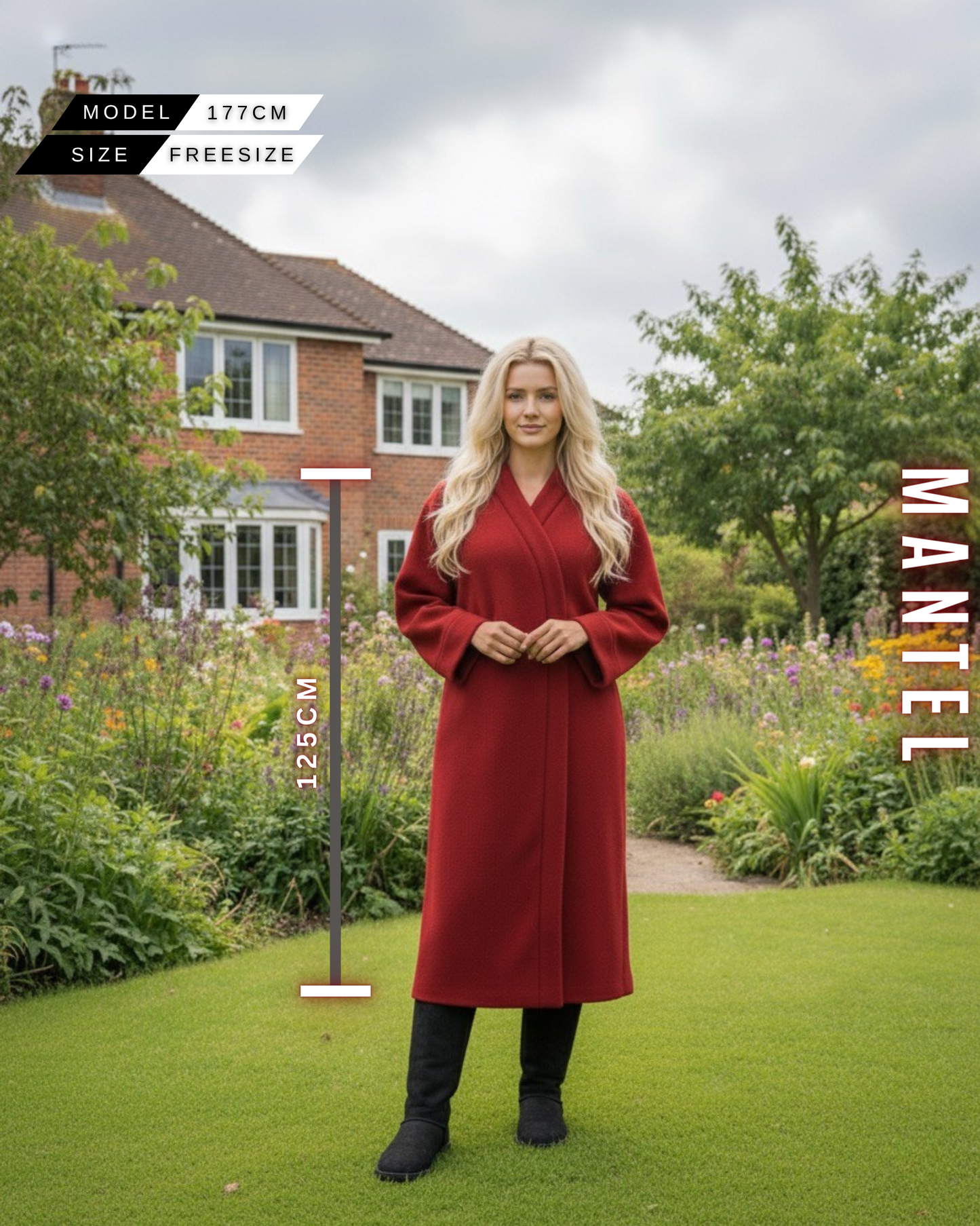 Luxus Wollmantel Oversize