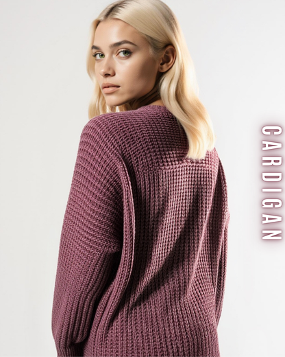Langer Grobstrick Cardigan