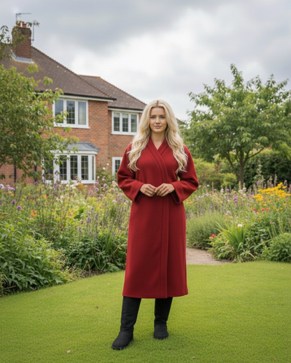 Luxus Wollmantel Oversize