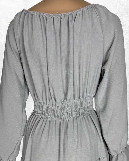Damen Langeskleid| Weiß | Polyester | Ideal für Partys und Sommer