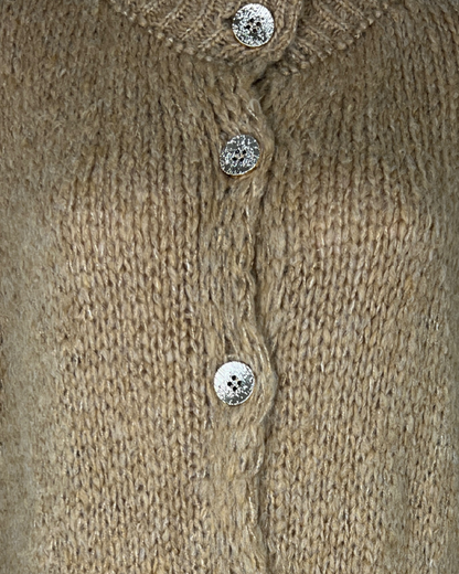Strickjacke mit Glanzknöpfe
