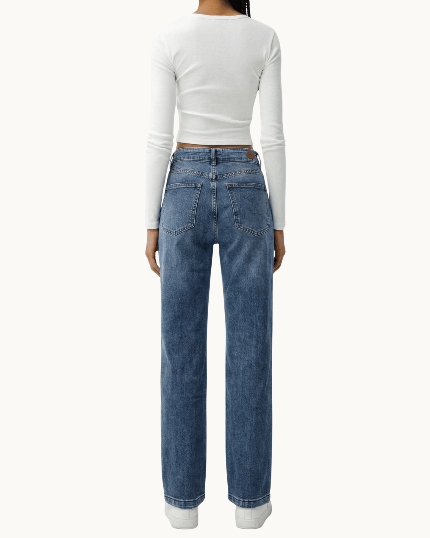 High-Waist Denim "Straight"