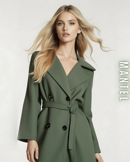 Eleganter Mantel mit Bindegürtel