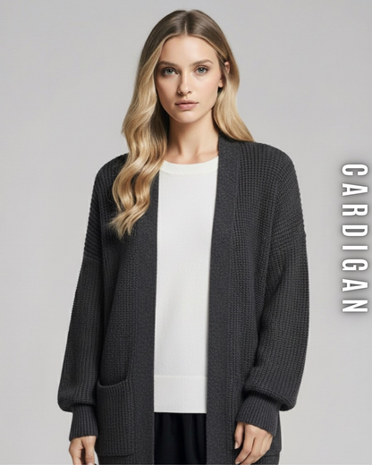 Langer Grobstrick Cardigan