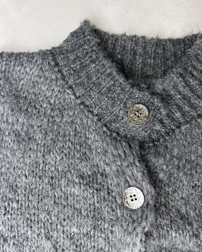 Strickjacke mit Glanzknöpfe