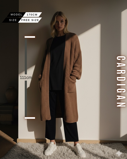 Langer Grobstrick Cardigan