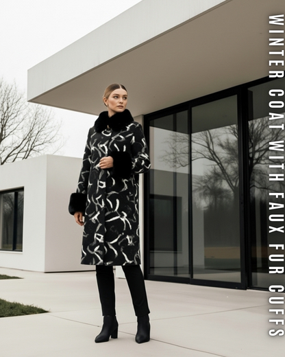 Luxus Wollmantel Midi