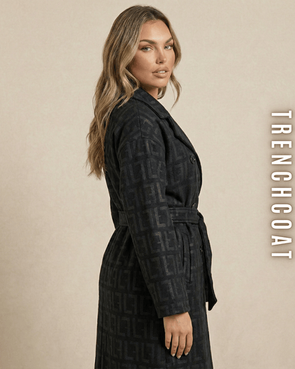 Monogramm Trenchcoat – Reverskragen