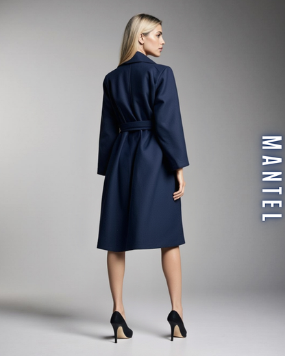 Eleganter Mantel mit Bindegürtel